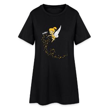 Fee (negativ) - Frauen T-Shirt-Kleid - Schwarz - Vorne