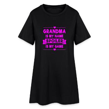 Grandma is my name Spoiler is my Game - Robe T-shirt Femme - noir - Devant