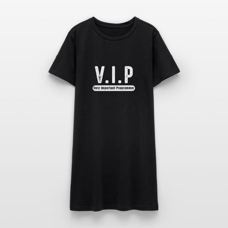 VIP Programmierer Geschenk Programmiererin Frauen T-Shirt-Kleid