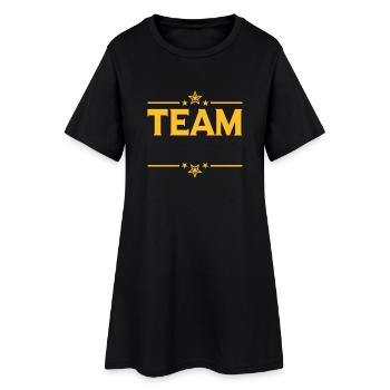Team Stars - Robe T-shirt Femme - noir - Devant