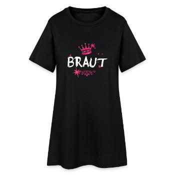 Braut - Frauen T-Shirt-Kleid - Schwarz - Vorne