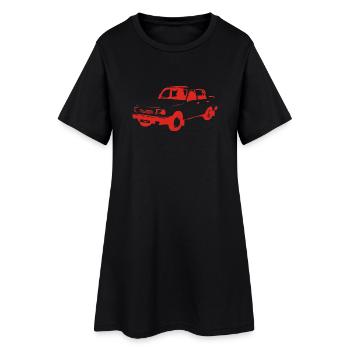 Wartburg 1,3er - Frauen T-Shirt-Kleid - Schwarz - Vorne
