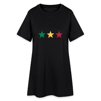 Reggae Star, Music, Rastafari, Jamaica, Jah, Rasta - Robe T-shirt Femme - noir - Devant