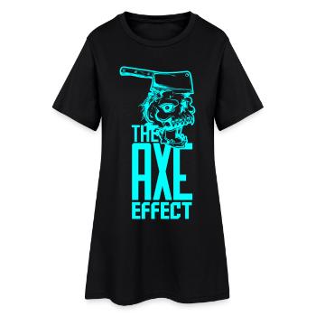 godille - Robe T-shirt Femme - noir - Devant