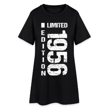 70e anniversaire Millésime 1956 - Robe T-shirt Femme - noir - Devant