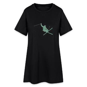 Freestyle ski jump cadeau vintage - Robe T-shirt Femme - noir - Devant