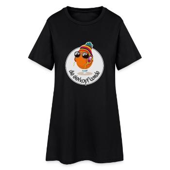 Eierkopfbande Classic - Frauen T-Shirt-Kleid - Schwarz - Vorne