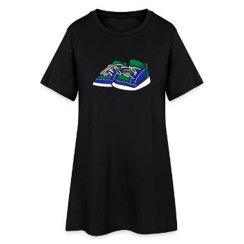 bunte baby trainers - Women’s T-Shirt Dress - black - Front