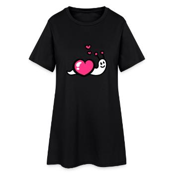 Ver du cœur 3 - Robe T-shirt Femme - noir - Devant