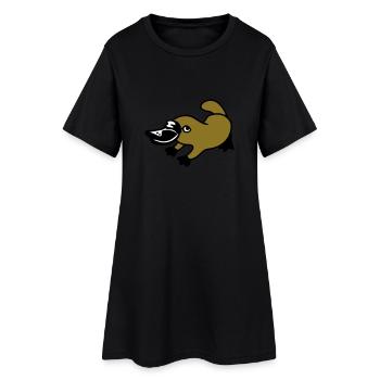 Platypus 3 - Robe T-shirt Femme - noir - Devant