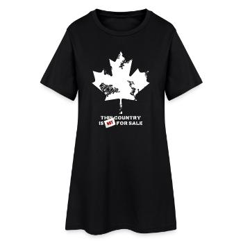 Canada, this country is not for sale - Robe T-shirt Femme - noir - Devant