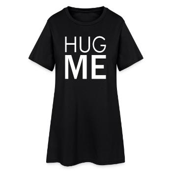 Hug Me (dark) - Women’s T-Shirt Dress - black - Front