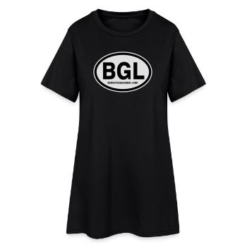 BGL Berchtesgadener Land - Frauen T-Shirt-Kleid - Schwarz - Vorne