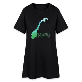 norway - Women’s T-Shirt Dress - black - Front
