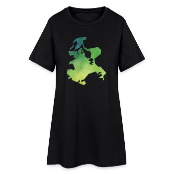 ruegen - Robe T-shirt Femme - noir - Devant