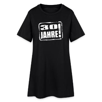 30 Jahre alt Geburtstag sticker Aufkleber 30. - Frauen T-Shirt-Kleid - Schwarz - Vorne