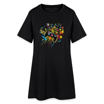 Gamepad Video Games - Robe T-shirt Femme - noir - Devant