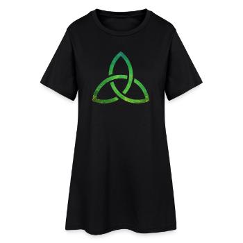 Celtic Knot - Frauen T-Shirt-Kleid - Schwarz - Vorne