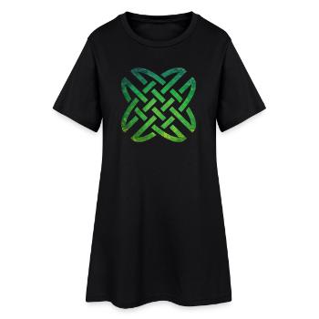 Celtic Knot - Frauen T-Shirt-Kleid - Schwarz - Vorne