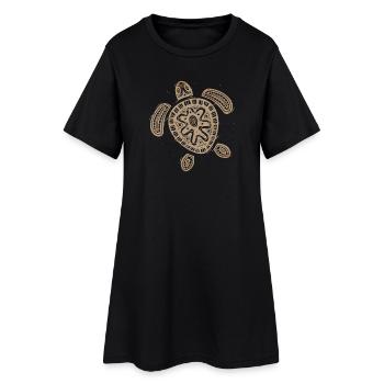 Hawaii Turtle - Women’s T-Shirt Dress - black - Front