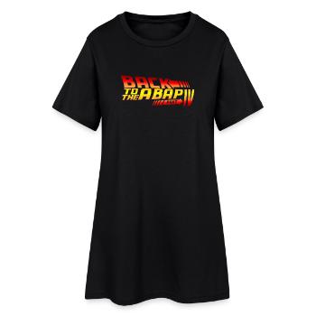Back To The ABAP - Frauen T-Shirt-Kleid - Schwarz - Vorne
