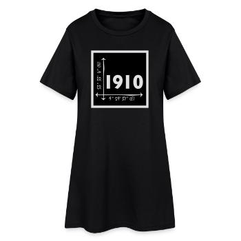St. Pauli - Frauen T-Shirt-Kleid - Schwarz - Vorne