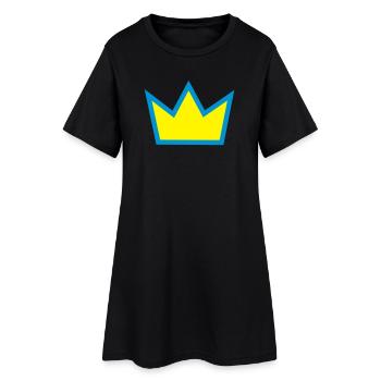 Crown - Women’s T-Shirt Dress - black - Front