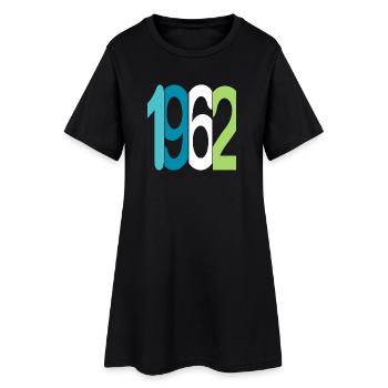 Established 1962 - Frauen T-Shirt-Kleid - Schwarz - Vorne