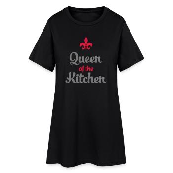 cuisine - Robe T-shirt Femme - noir - Devant