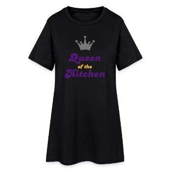 cuisine - Robe T-shirt Femme - noir - Devant