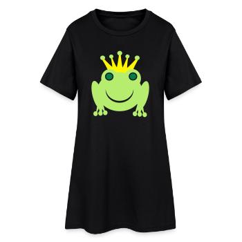 Roi grenouille - Robe T-shirt Femme - noir - Devant