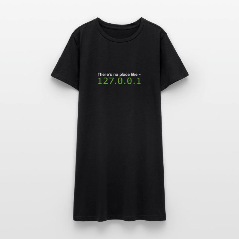 theres no place like home Code programming Admin Women’s T-Shirt Dress