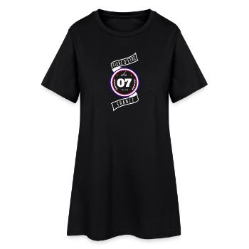 Fière D'être Du 07 Ardèche France - Robe T-shirt Femme - noir - Devant