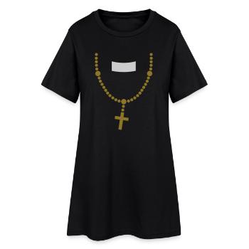 large_please_priest_vector - Robe T-shirt Femme - noir - Devant