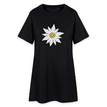 Edelweiss - Robe T-shirt Femme - noir - Devant