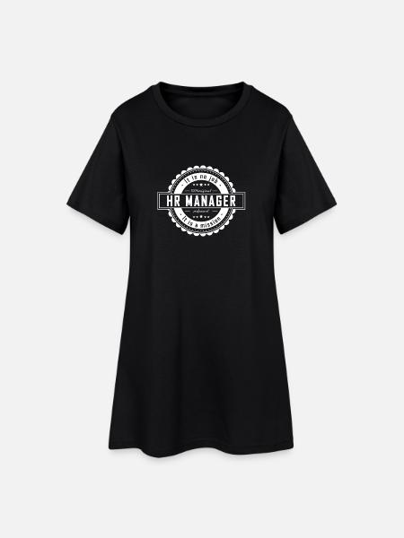 Responsable RH - Robe T-shirt Femme - noir