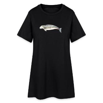 Dugong - Seekuh - Seekuh. vache marine - Frauen T-Shirt-Kleid - Schwarz - Vorne