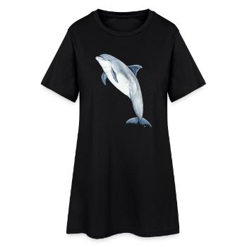Großer Tümmler - Tümmler - Grand Dauphins - Frauen T-Shirt-Kleid - Schwarz - Vorne