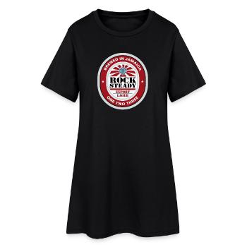 Rocksteady Beer Lable - Frauen T-Shirt-Kleid - Schwarz - Vorne