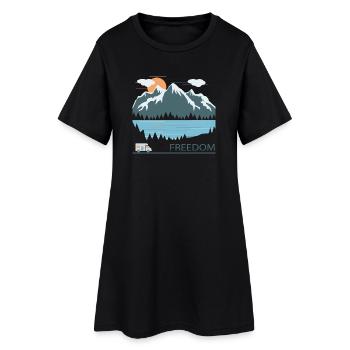 Camping - Robe T-shirt Femme - noir - Devant