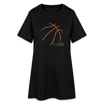 Basket-ball - Robe T-shirt Femme - noir - Devant
