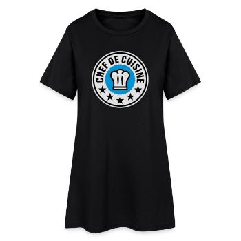 Chef de Cuisine | Küchenchef | Chef Cook - Robe T-shirt Femme - noir - Devant
