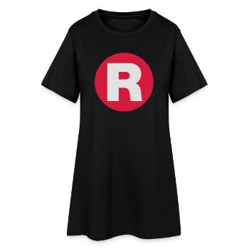Registriert | Registered - Robe T-shirt Femme - noir - Devant