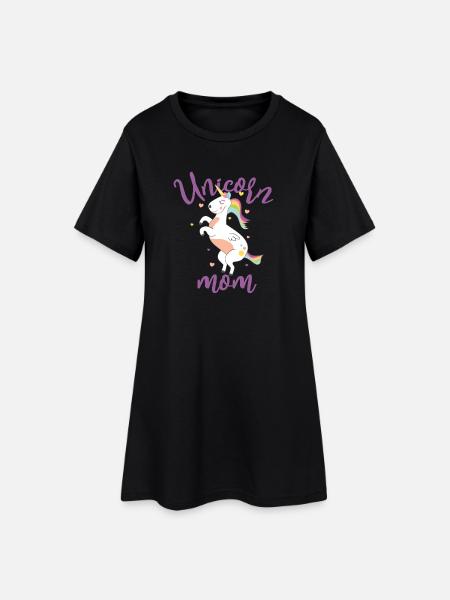 Unicorn Mother - Mothers are Unicorn Special - Women’s T-Shirt Dress - black