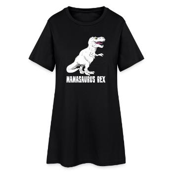 Mother Dinosaur - Mamasaurus Rex - Funny - Women’s T-Shirt Dress - black - Front