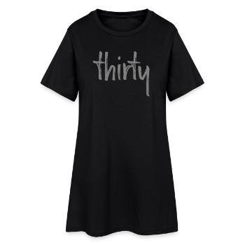 30 trente 30. numéro de cadeau d'anniversaire numéro 30 - Robe T-shirt Femme - noir - Devant