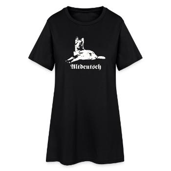 Altdeutscher Schäferhund - Frauen T-Shirt-Kleid - Schwarz - Vorne