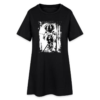 Robot Whitestyle - Robe T-shirt Femme - noir - Devant
