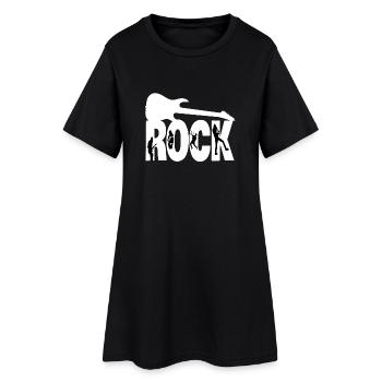 Rock / Rock and Roll / Gift / Rock Music - Women’s T-Shirt Dress - black - Front