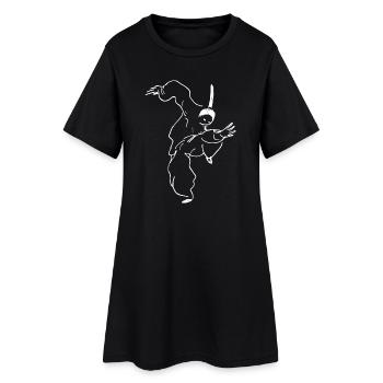 Kungfu Fighter - Women’s T-Shirt Dress - black - Front
